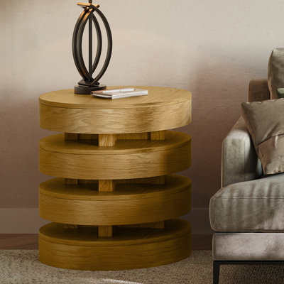 Table de bout ronde Delwyn Mid-Century