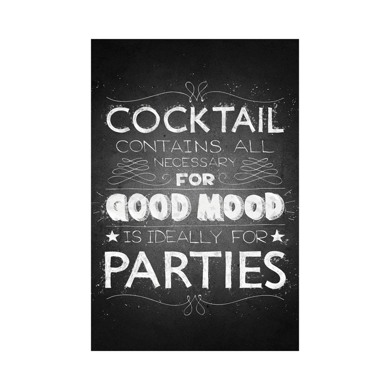 Cocktail Menu II by Gab Fernando - Wrapped Canvas Gallery-Wrapped Canvas Giclée, 20.32 cm H x 30.48 cm W