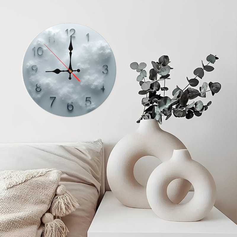 Horloge murale nuage