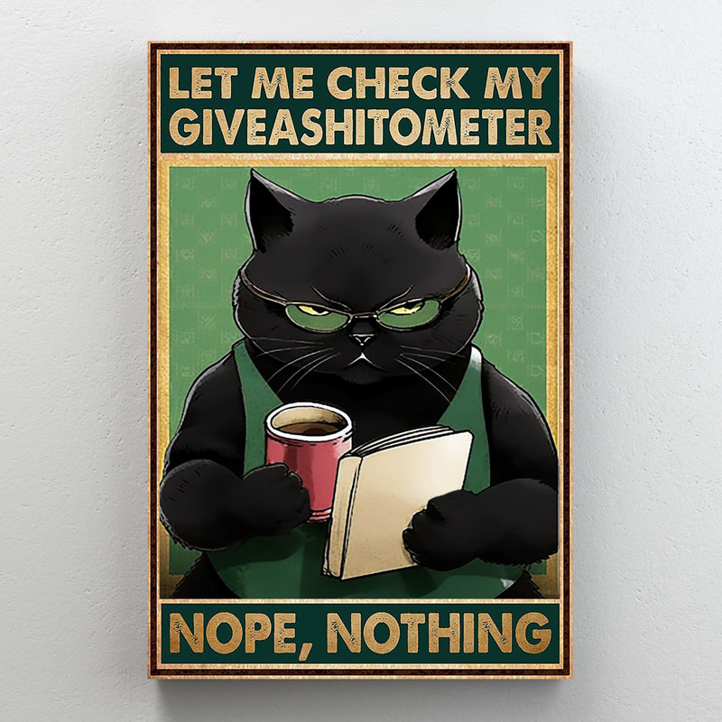 Isabele Isabele Let Me Check My Giveashitomètre, H 36 po x l 24 po x P 1,25 po