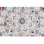 Tapis de zone en laine beige/rouge 6 pi 6 po x 9 pi nain noué la one-of-kind à la main Van Orden