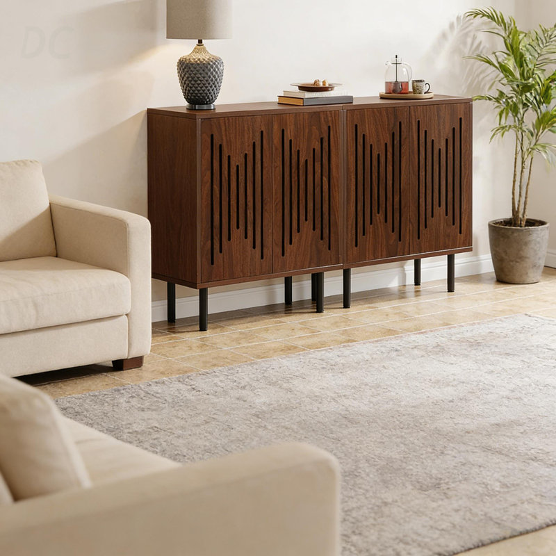 Armoire rustique, ensemble de 2 armoires de rangement, armoire classique, buffet