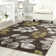 Tapis brun / vert Rosario