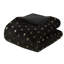 Édredon pour lit simple / simple TG avec 2 taies décoratives et coussin décoratif, noir / or, rembourrage, - 1 taie décorative imprimée, rembourrée, lavable à la machine