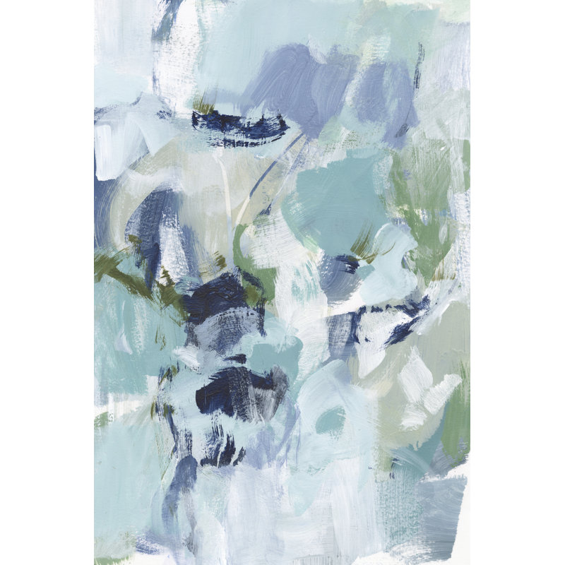 Azure Abstract I by Christina Long - Wrapped Canvas Painting, 76cm H x 51cm W