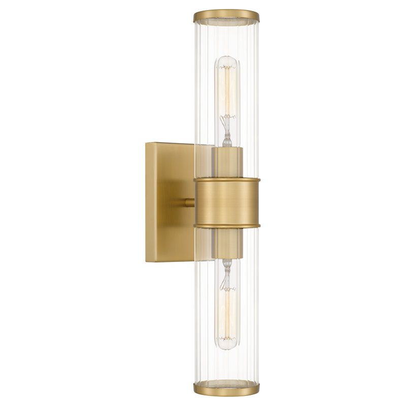 Clairview Armed Sconce, Aged Brass
