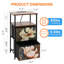 39.9cm W Metal Bedside Table