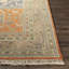 Tapis oriental bleu marine / orange / brun en laine noué à la main Levasseur-2083822975