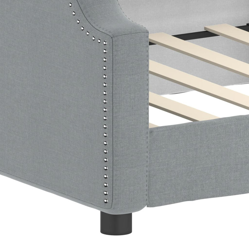 Anglea Upholstered Daybed, Light Gray