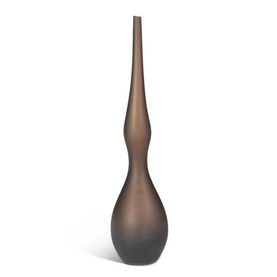 Vase en verre Luca, café, grand