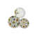 Torchon Excelsa Calavera 50x70 Cm - 100% Coton, 200g/m² - Motif Mexicain Coloré, Lavable Machine 40°C - 10