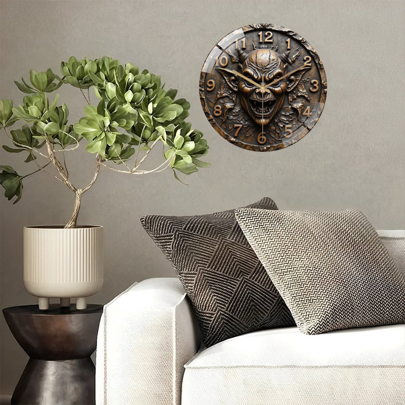 Horloge murale 12 po Demon