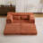 Compression Mahjong Sofa,Convertible Floor Sofa Bed,Diy Boneless Modular Sectional Sofa,No Assembly Required,Circle Fleece Fabric,Modern Oversized Loveseat-1293729406