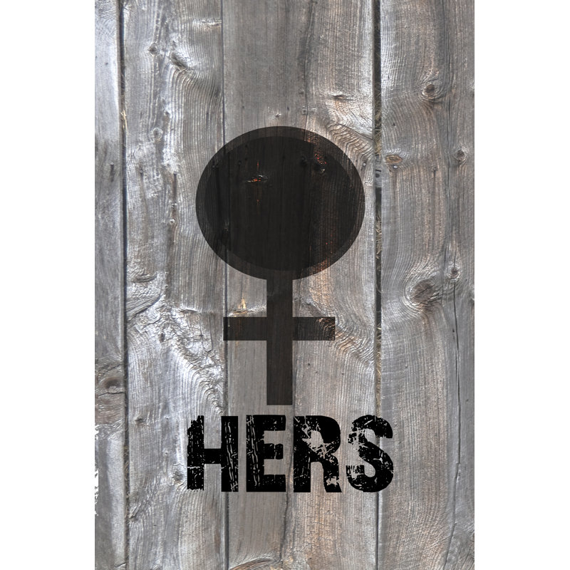 " His-N-Hers I " Painting Print, 12" H x 8" W x 1.25" D