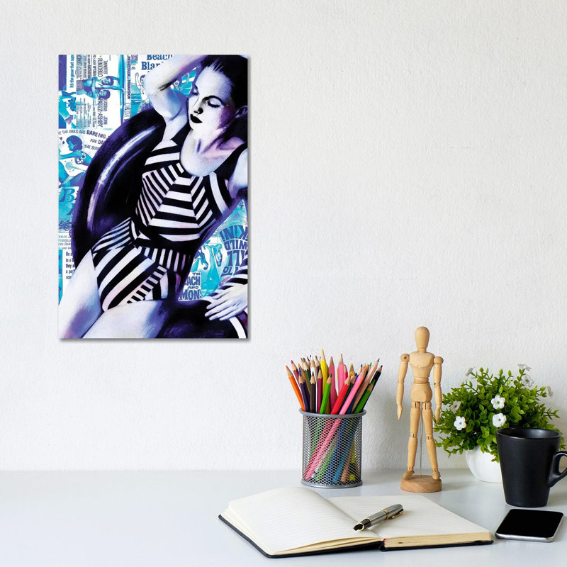 Midnight Dip by Annie Terrazzo - Wrapped Canvas Print, 20.32 cm H x 30.48 cm W