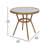 Rylan Indoor/Outdoor Commercial Bistro Set with Table and Two Chairs-1882098087