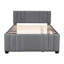 Lit plateforme avec lit gigogne Upholstein