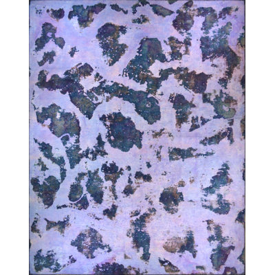 One-of-a-Kind 7'9" X 10' New Age Wool Area Rug in Lavender