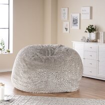 Wayfair  Grey Scratch/Tear Resistant Bean Bag Chairs You'll Love