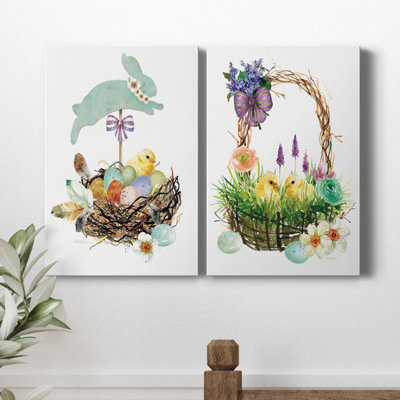 Bunny Hop - ensemble de 2 reproductions d'art