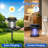 Solar Electric Bug Zapper with Dual-Wave Tech Electric Mosquito Killer Lamp