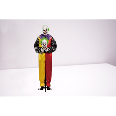 2D Evil Joker Hanging Halloween Decoration – Horror Background Cloth For Indoor And Outdoor Spooky Atmosphere