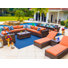 Yussuf 15 - Person Modular Patio Conversation Set with Cushions