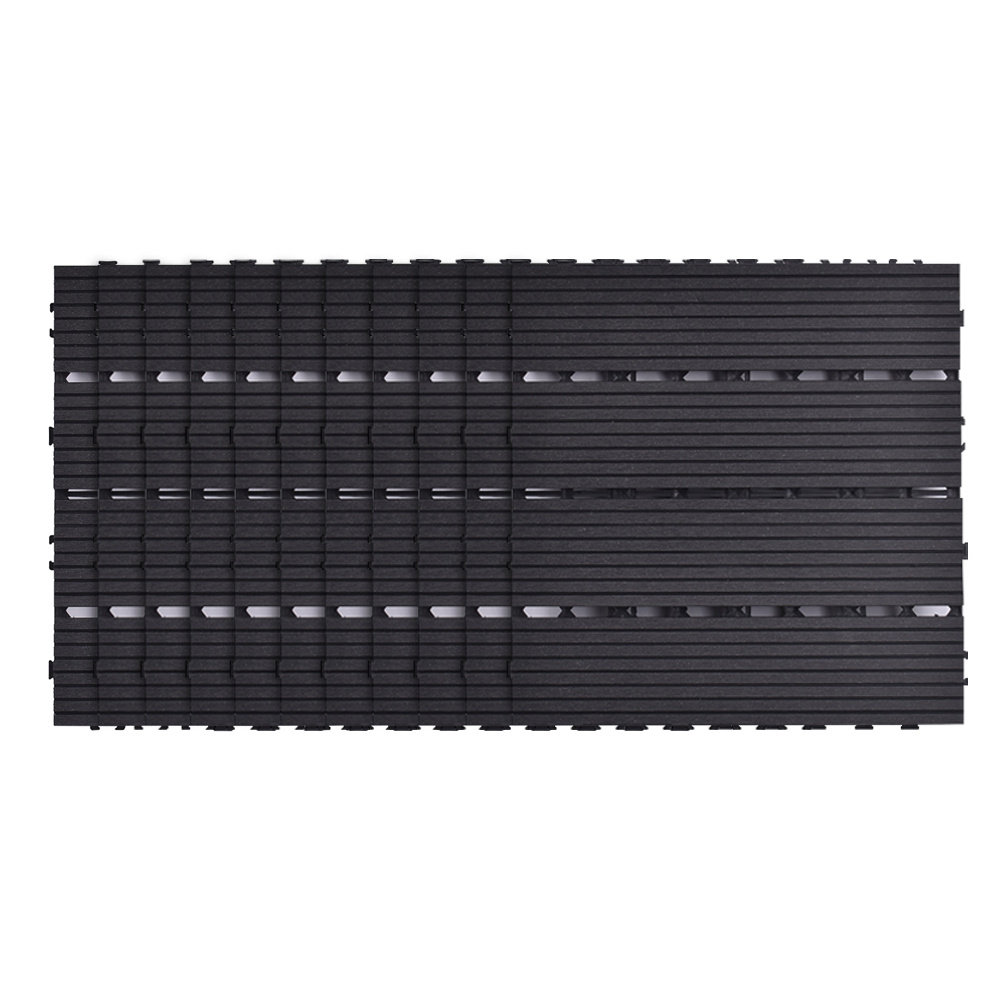 Caid 30cm L x 30cm W Plastic Interlocking Deck Deck Tile Kit