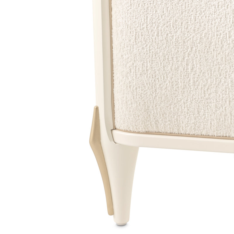 La Terrazza Panel Bed - Creamy Pearl, King