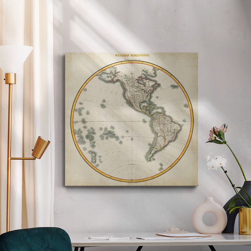 " 1812 Western Hemisphere ", 16" H x 16" W x 1" D