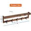 Wall Mounted Coat Rack With Shelf, Key Hooks And Mail Holder - Multi-Functional Entryway Organizer, Floating Shelf With Storage For Hats, Coats And Keys - Durable Solid Wood Construction-1399985642