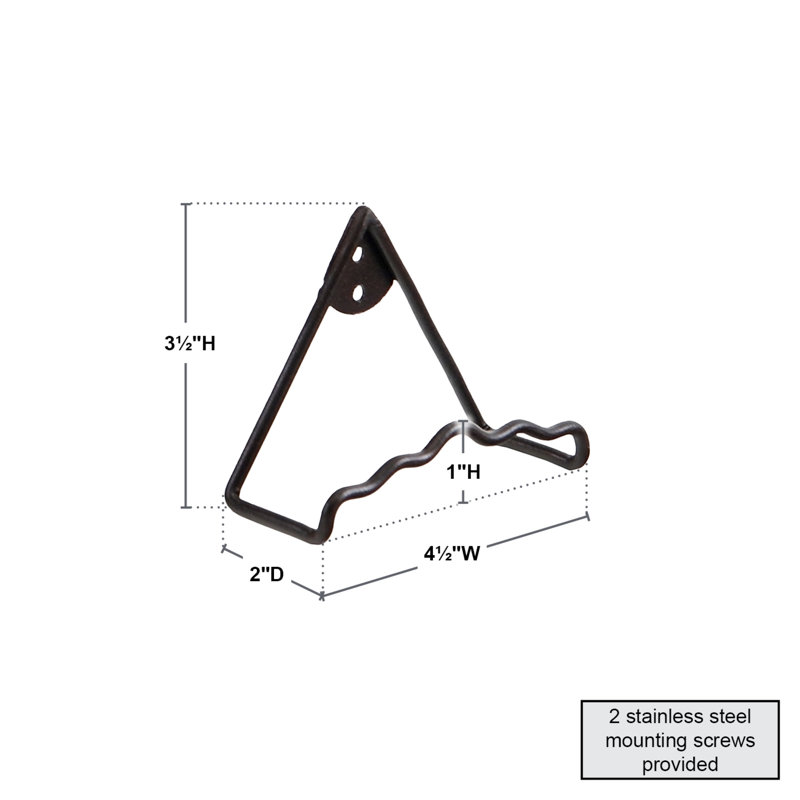 Metal Bracket Shelf, 3.5" H x 4.5" W x 2" D