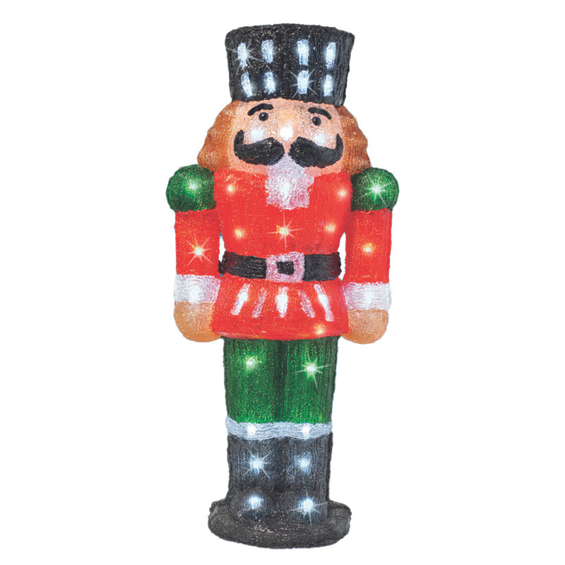 Acrylic Nutcracker LED Lighted Display