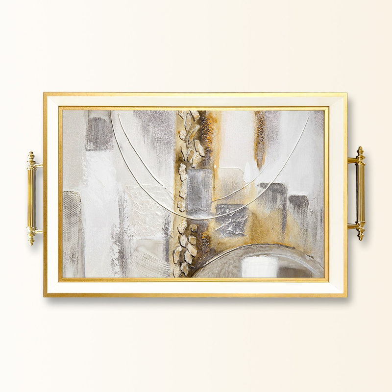 Élégant plateau en verre de 19,7 po x 11,4 po x 1,4 po | Fabrication 100% verre durable | Facile à nettoyer avec un chiffon humide | Idéal pour le service, la présentation décorative et l'organisation | Ajout élégant à la décoration intérieure