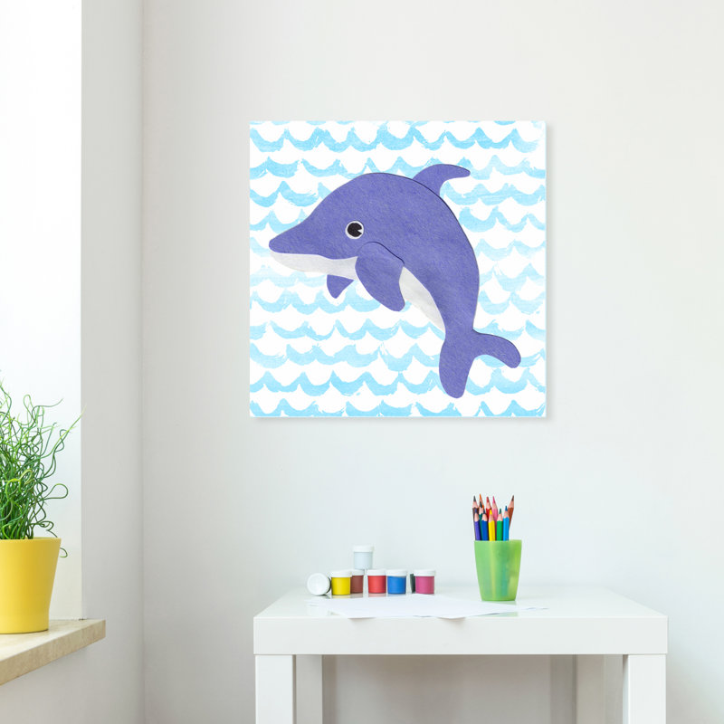 Art sur toile d pour dauphins Hidalgo, H 12 po x l 12 po x P 1,5 po