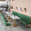 Banc rembourré en similicuir Simple Leisure Cafe-100559474