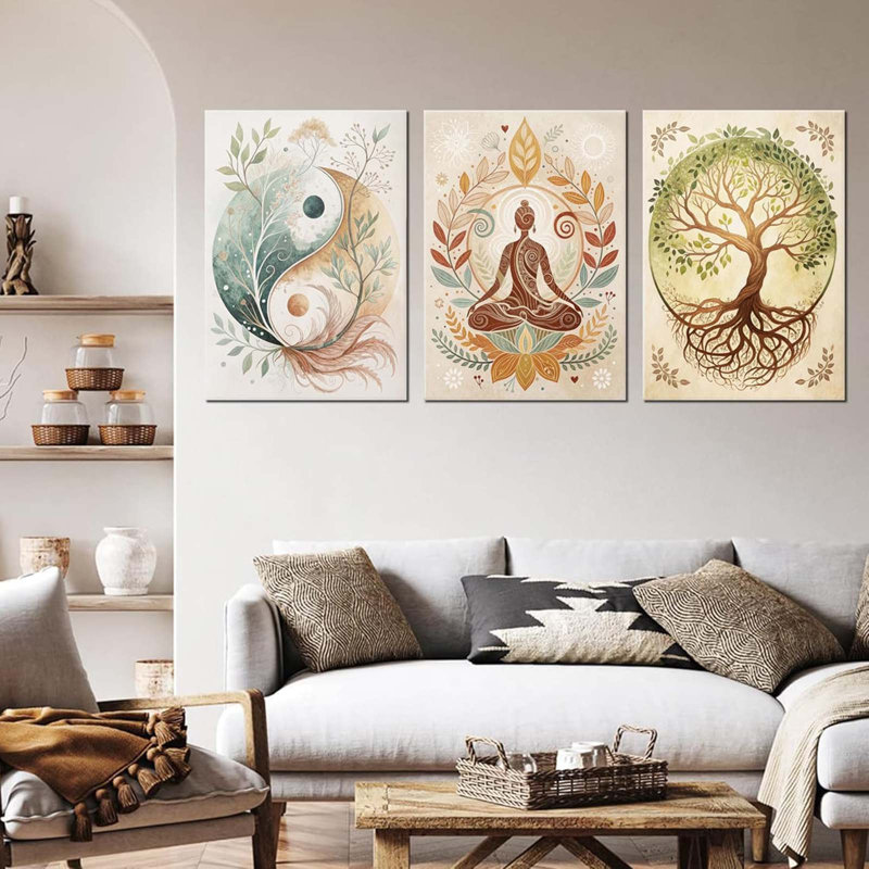 3 Piece Wrapped Canvas Print, 40 cm H x 30 cm W
