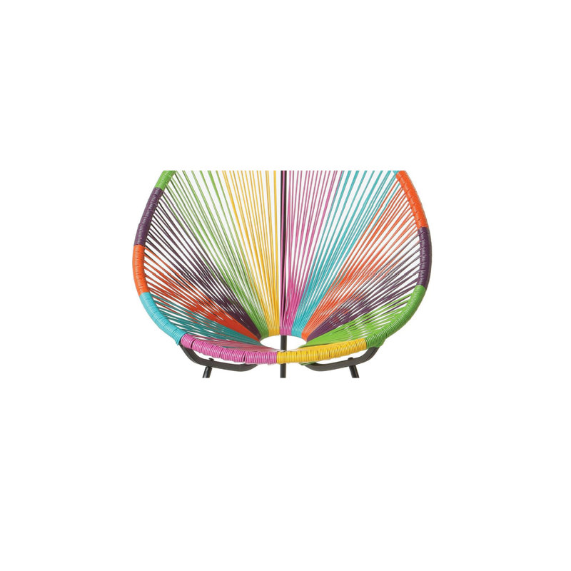 Chaise Acapulco, Cadre multicolore / noir