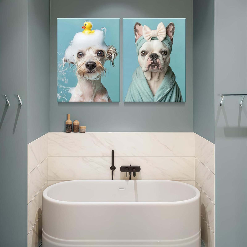 2 Piece Wrapped Canvas Print, 60 cm H x 40 cm W