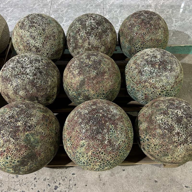 Sphère décorative Emerald Terra, H 11,3 po x l 12 po x P 12 po, Sarcelle