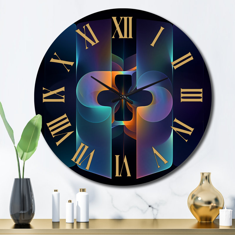 Horloge murale en métal, Grand