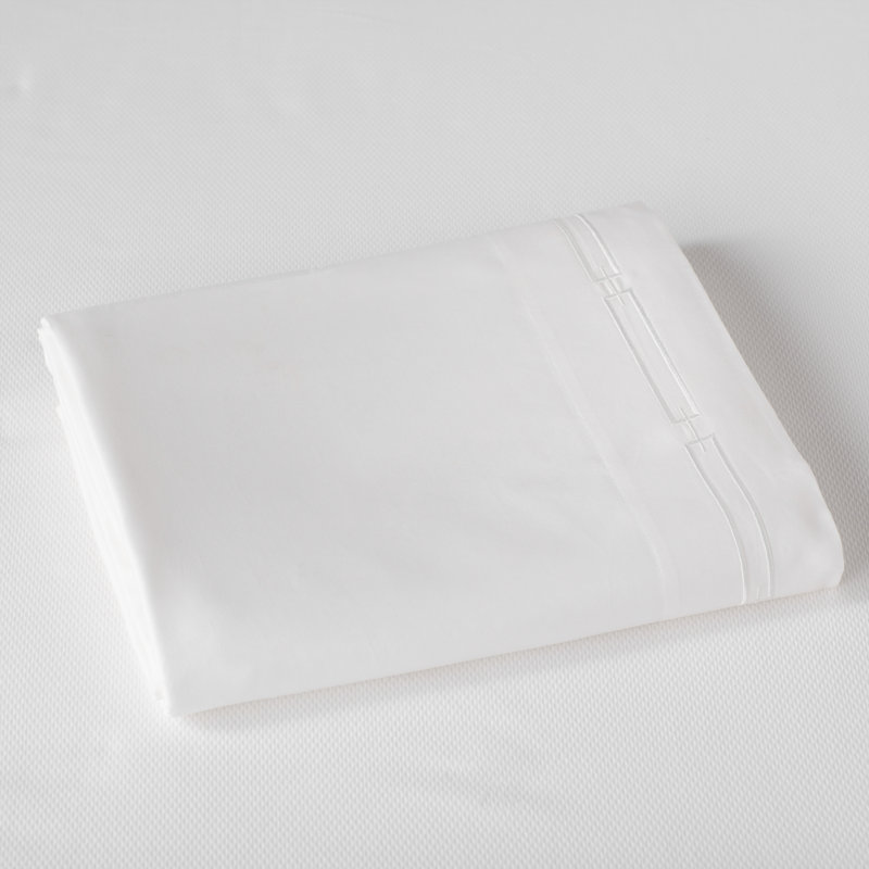 Stanza 420 Thread Count Egyptian-Quality Cotton Flat Sheet, White, Twin Flat Sheet