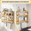 Bathroom Organizer Shelves 3 Tiers Floating Shelf