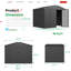 8 Ft. W x 6 Ft. D Metal Storage Shed-1155607014