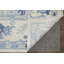 Karina Hand Knotted Wool Ikat Area Rug in Ivory/Blue-1814154278