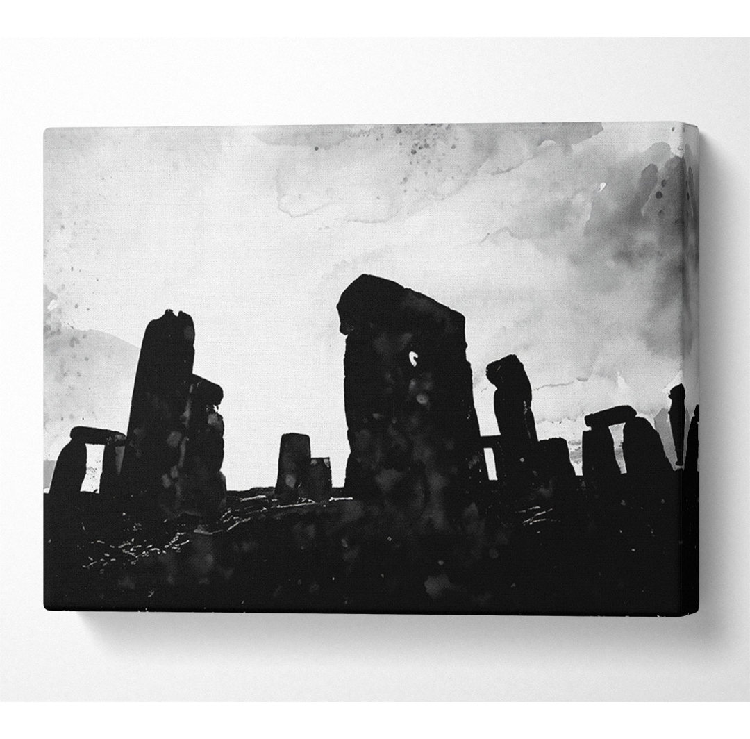 Stonehenge B N W - Kunstdrucke auf Leinwand