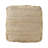 Chatav Hand-woven Jute Geometric Tan Upholstered Ottoman Pouf