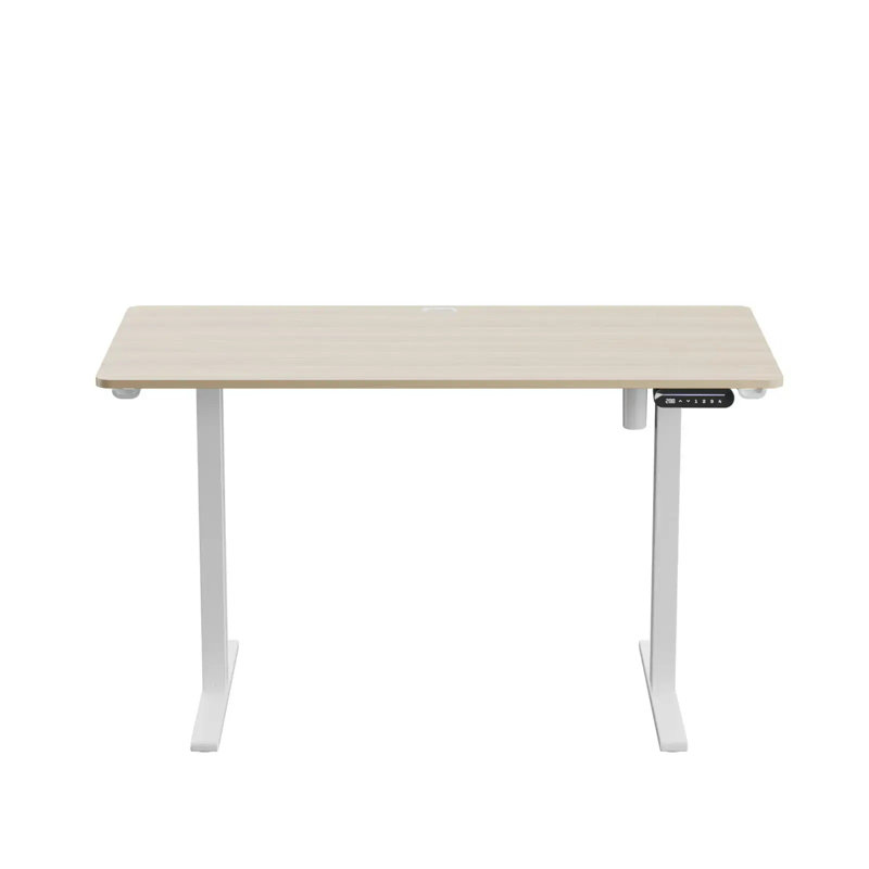 Extra Large Standing Desk Electric Height-Adjustable, Cream/White, 39.37" W x 23.62" D