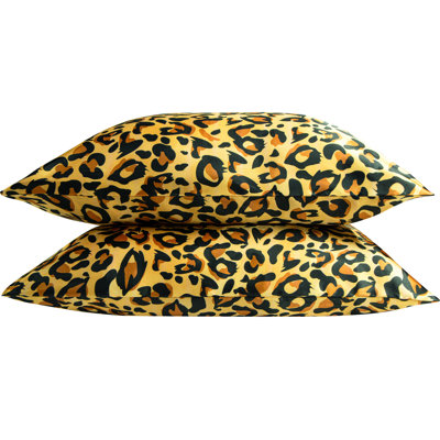 2 Pack Satin Marble Print Pillowcases