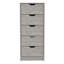 Commode haute 5 tiroirs Basilea, système coulissant-973778728